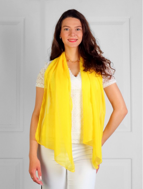 Chiffon Solid Color Fashion Scarf